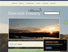 Tablet Screenshot of dawsoncountymontana.org